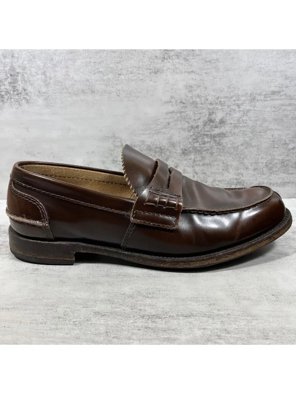 Church's Tunbridge Penny Loafers - Men's Size UK 8.5 / US 9.5 G Wide - Brown